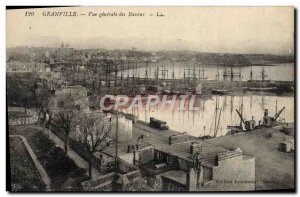 Old Postcard Granville General view of Boat Basin