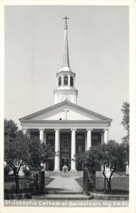 Bardstown Kentucky~St Joseph Roman Catholic Cathedral~1950s Postcard~RPPC