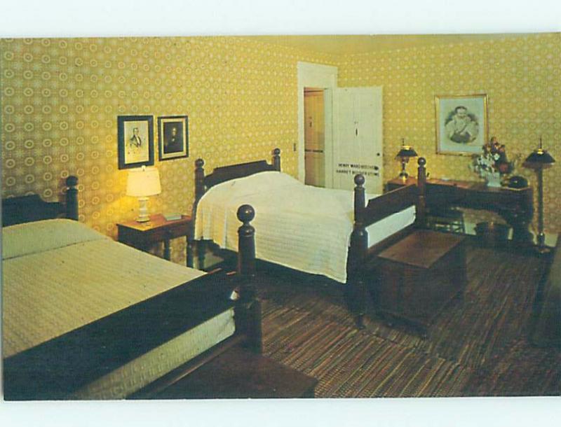 Pre-1980 HARRIET BEECHER STOWE ROOM AT GOLDEN LAMB INN Lebanon OH d0409-12