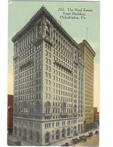 The Real Estate Trust Building Philadelphia Pennsylvania Mailed 1914