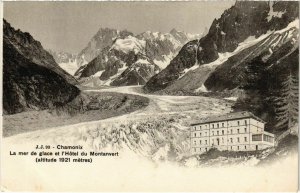 CPA CHAMONIX - La Mer de Glace et l'Hotel du Montanvert (109075)