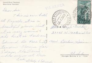 Genoa Rapallo's Grand Hotel Excelsior 1963 Hotel Cancel