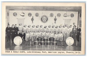 c1940 Drum Bugle Corps Luke-Greenway Post American Phoenix Arizona AZ Postcard