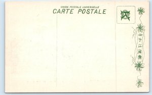 Japanese Flying Crane Art JAPAN Postcard