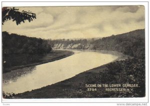 Lower Genesee river scene , ROCHESTER , New York , PU-1913