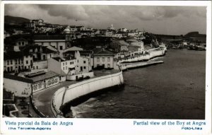 PC CPA AZORES / PORTUGAL, VISTA PARCIAL DA BAIA DE ANGRA, POSTCARD (b13575)