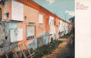 Old Vaults, St. Louis Cemetery, New Orleans, Louisiana, Early Postcard, Unused