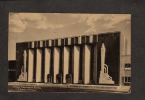 IL Century of Progress Expo Exposition 1933 Admin Bldg Chicago Illinois Postcard