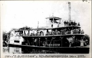 Pattersonville Louisiana LA Steamer Ship FE Williams REPRO/REISSUE 1950s-60s RP