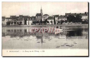 Old Postcard Huelgoat Le Bourg I saw Etang