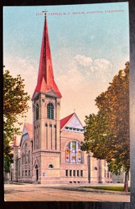 Vintage Postcard 1907-1915 Central M.E. Church, Stockton, California (CA)