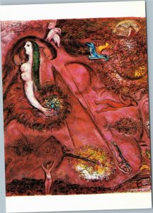 Le Cantique Des Cantiques (1) by Marc Chagall postcard