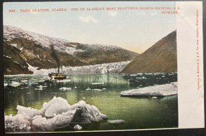 Mint Alaska USA Picture Postcard PPC Taku Glacier SS Spokane