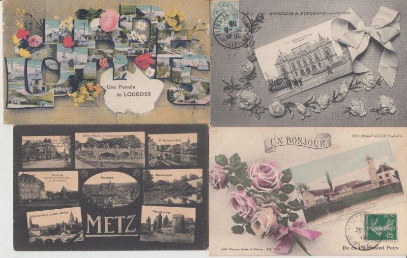 SOUVENIR DE France 94 Vintage Postcards mostly pre-1940 (L5739)