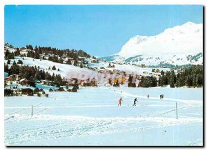 Postcard Modern Valbella Lenzerheide Langlauf Loipe