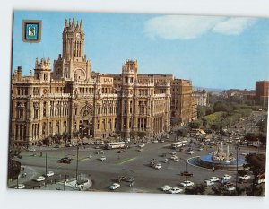 Postcard The Cibeles, Communications Palace and Prado Promenade, Madrid, Spain