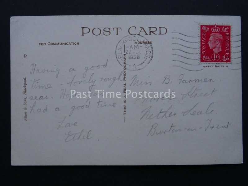 Lancashire BLACKPOOL QUEENSGATE N.S. c1934 RP Postcard by Valentine 