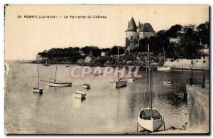 Pornic Old Postcard The port near the castle