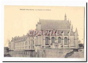 Thouars Postcard Old chapel and castle