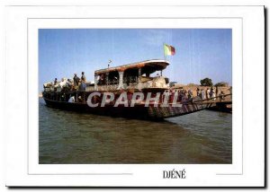 Postcard Modern Djene Pirogue transport on the River Niger