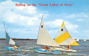 Sail Boat Great Lakes of Iowa USA Unused 