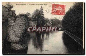 Old Postcard Montargis Canal and the Old Tower