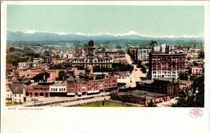 Aerial View Denver CO Undivided Back Vintage Postcard F78