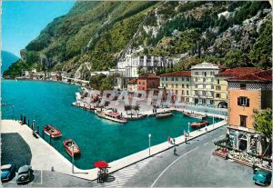 Modern Postcard Lake Garda Riva Yacht Harbor