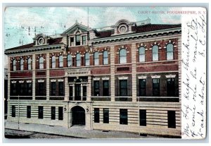1906 Court House Building Poughkeepsie New York NY Posted Antique Postcard