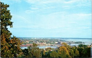 Postcard Ontario Trenton Trent River & Bay of Quinte from Mt. Pelion 1960s K74