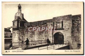 Old Postcard Concarneau Entree of remaprts