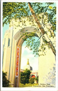 Vtg Triumphal Arch Golden Gate International Exposition California CA Postcard