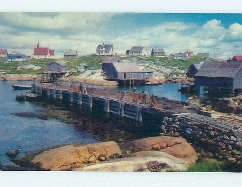 Unused Pre-1980 TOWN VIEW SCENE Peggy's Cove - Halifax Nova Scotia NS p8385-12