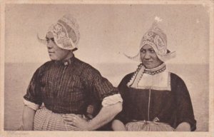 Netherlands Volendam Locals In Traditional Costume