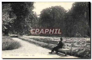 Old Postcard Cheverny L & # 39Etang