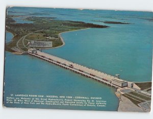 Postcard St. Lawrence Power Dam