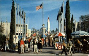 Anaheim California CA Disneyland Walt Disney Tomorrowland Vintage Postcard