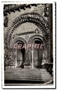 Old Postcard Vouvant Portal of I & # 39Eglise