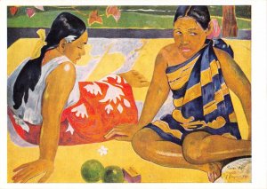 US4456 Paul Gauguin Zwei Frauen von Tahiti postcard