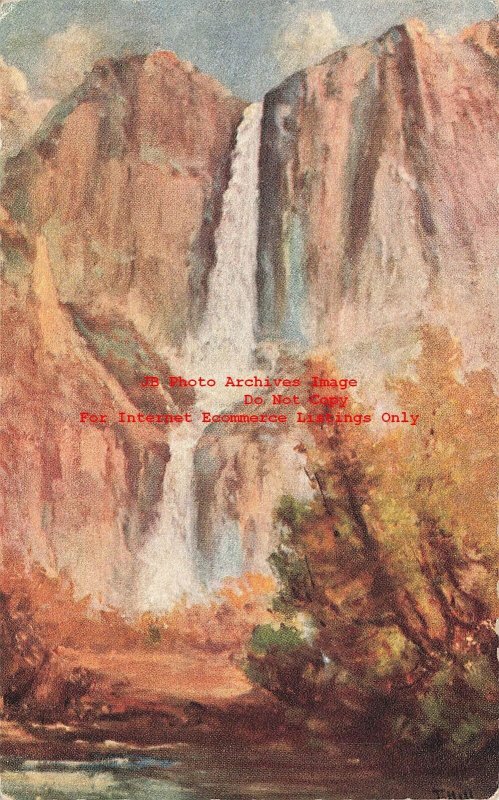 Thomas Hill, Yosemite Falls, California Art Card No 42