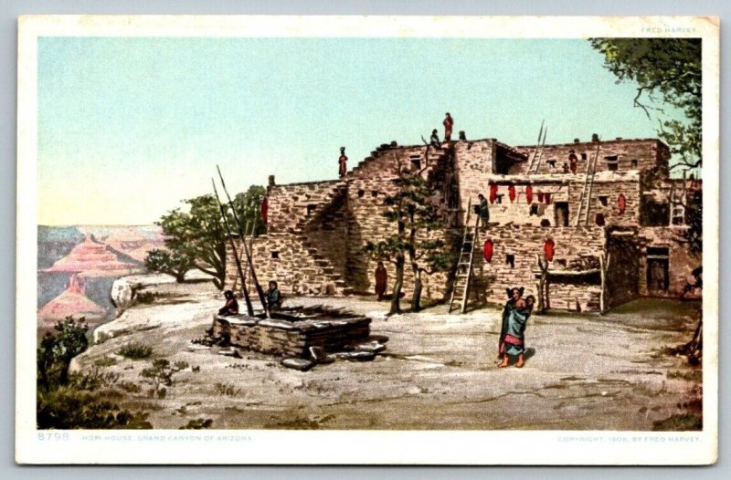 Native American  Hopi House  Grand Canyon  Arizona    Postcard