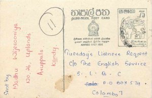 Entier Postal Stationery Postal Sri Lanka Ceylon Lion