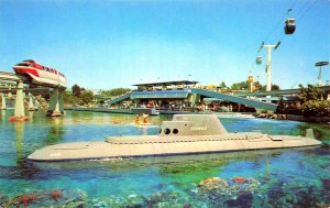 Anaheim CA Submarine Ride, Early Postcard