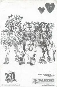 Monster High by Panini 2011 Mattel Inc. card 021