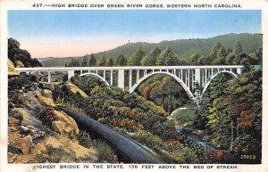 High Bridge over Green River Gorge Western North Carolina, North Carolina NC