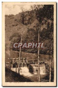 Old Postcard Valley of Vere Dam Closing Field