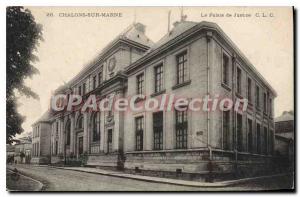 Old Postcard Chalons Sur Marne The Courthouse