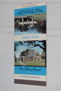 The Abbey Chapel Colma San Mateo County CA 30 Strike Matchbook Cover Variant