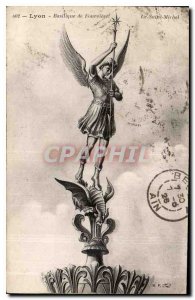 Postcard Old Lyon Fourviere Basilica St. Michel