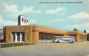 Union Pacific Bus Depot Cheyenne, Wyoming, USA Bus Stations 1950 